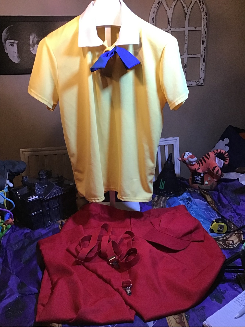 Alice in wonderland tweedle Dee/dum halloween adult costume size XL